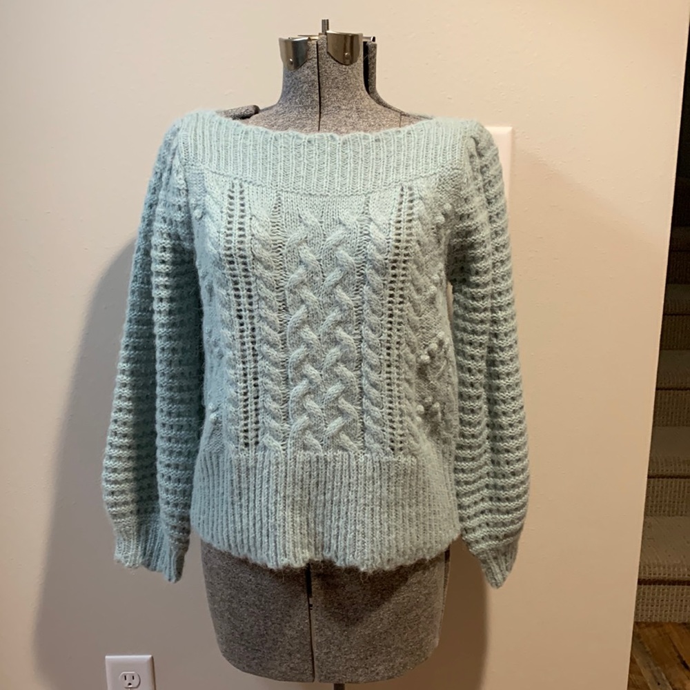 Loveshackfancy Vyoma Sweater - Sparkling Brook Bl… - image 1